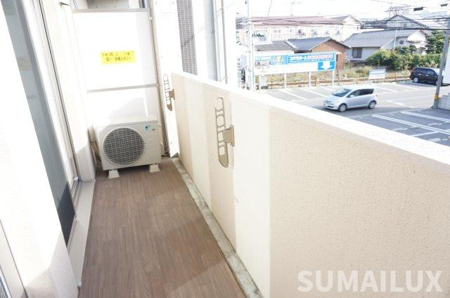 熊本市北区八景水谷１丁目の賃貸マンションのバルコニー