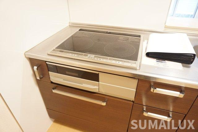 熊本市北区龍田陳内３丁目のアパートのキッチン