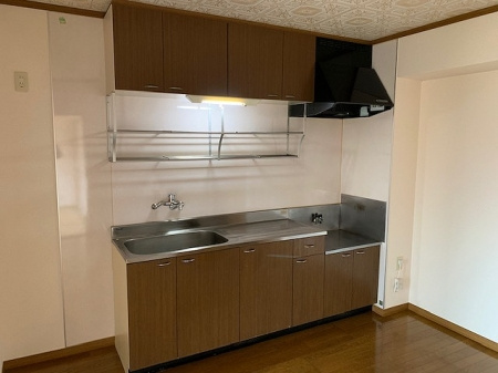 菊池郡菊陽町大字久保田の賃貸マンションのキッチン
