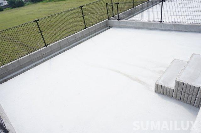 熊本市東区戸島西６丁目の賃貸マンションのバルコニー