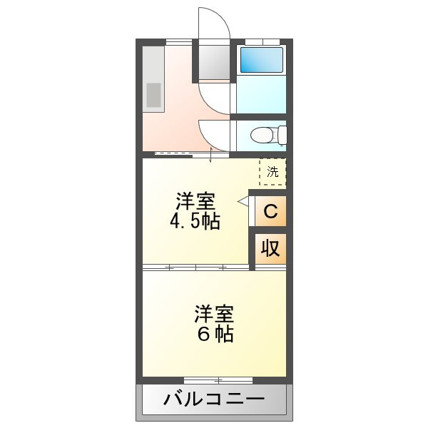 第２青雲荘の間取り