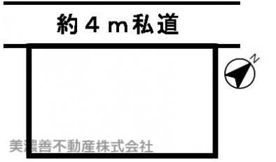 ５４０９６　岐阜市岩田坂土地の区画図