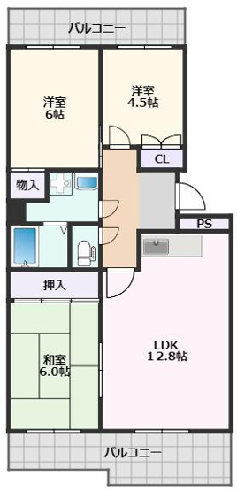 【間取り】 | 千里サザンテラス