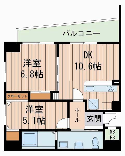 セレブコート木川の間取り