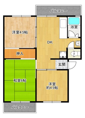 【間取り】 | 有野台公社 | 有野台公社(ＧｏｏｄＨｏｍｅ)