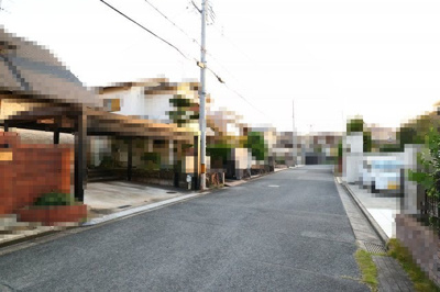 【前面道路含む現地写真】 | 生駒市鹿ノ台東2丁目土地