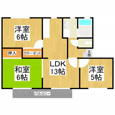 【間取り】 | プレステージ大美野