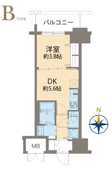 【間取り】 | スプランディット本町東