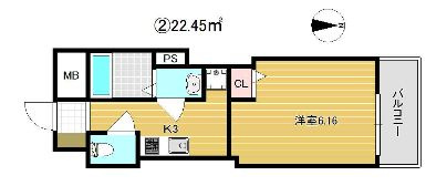 【間取り】 | グランパシフィック今里駅前