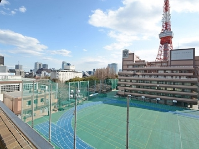 港区芝公園３丁目の賃貸マンションのバルコニー|眺望