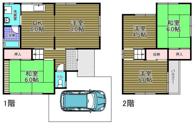 嬉貸家の間取り