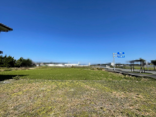 高島市安曇川町五番領91坪土地の展望|本物件から北側展望