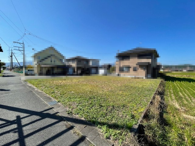 高島市安曇川町五番領91坪土地の外観|北東側から本物件