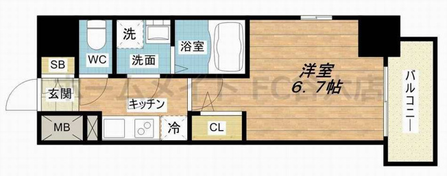【間取り】 | エスリード大阪上本町グリーズ