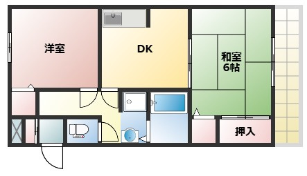 サングレース北別府の間取り