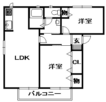 【間取り】 | サンシャイン藤原台 | 間取りです
