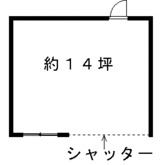 岐阜市西野町８丁目の店舗事務所の間取り