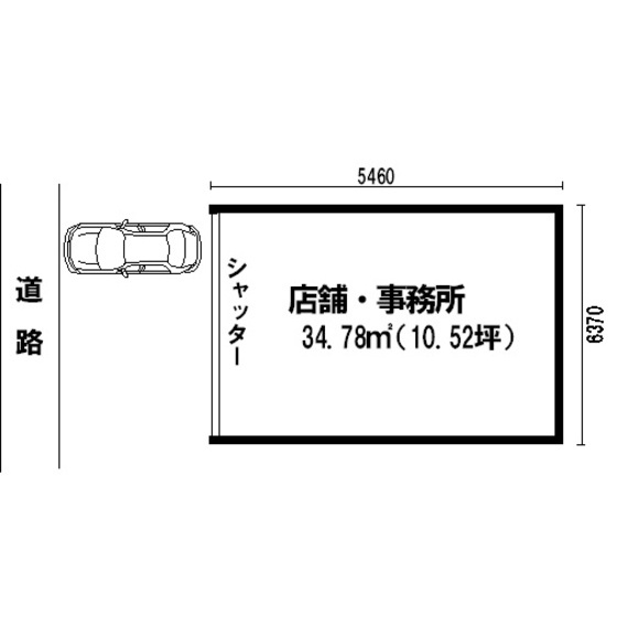 長刀堀店舗の間取り