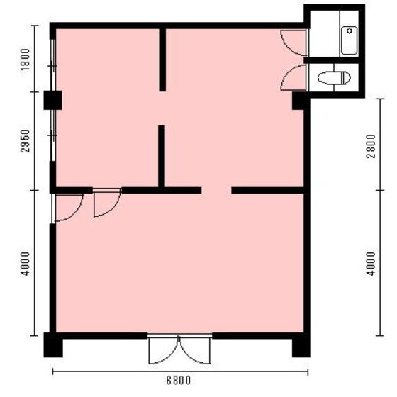 岐阜市白山町１丁目の店舗事務所の間取り