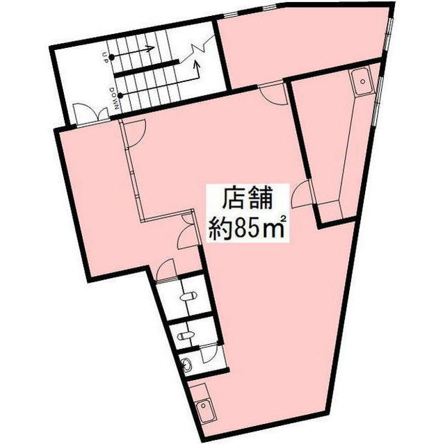 岐阜市金園町８丁目の店舗一部の間取り