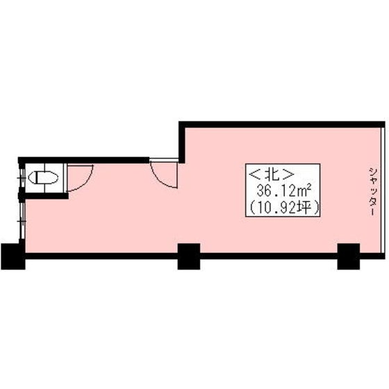 岐阜市神田町１丁目の店舗事務所の間取り
