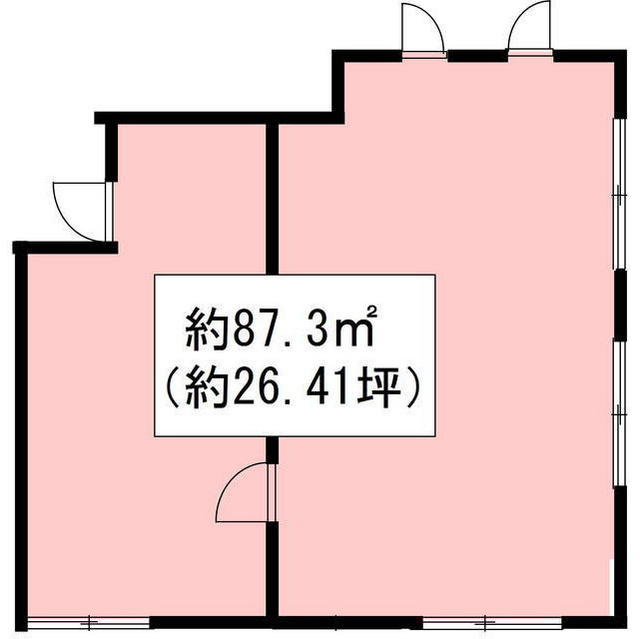 岐阜市三田洞の事務所の間取り