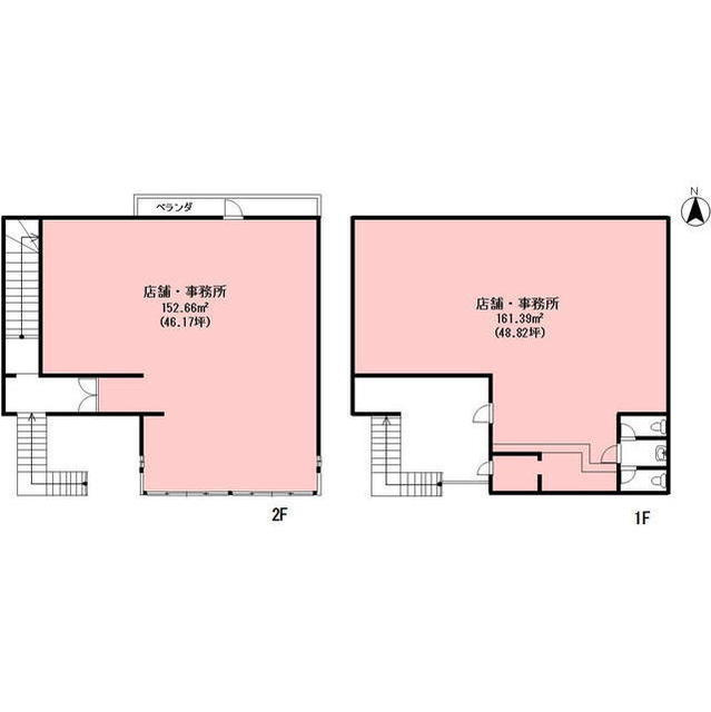 羽島郡笠松町円城寺の店舗事務所の間取り