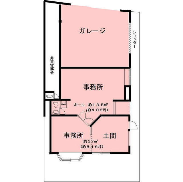 各務原市蘇原青雲町３丁目の事務所の間取り