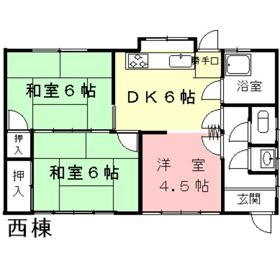 岐阜市長良福江町１丁目の一戸建ての間取り