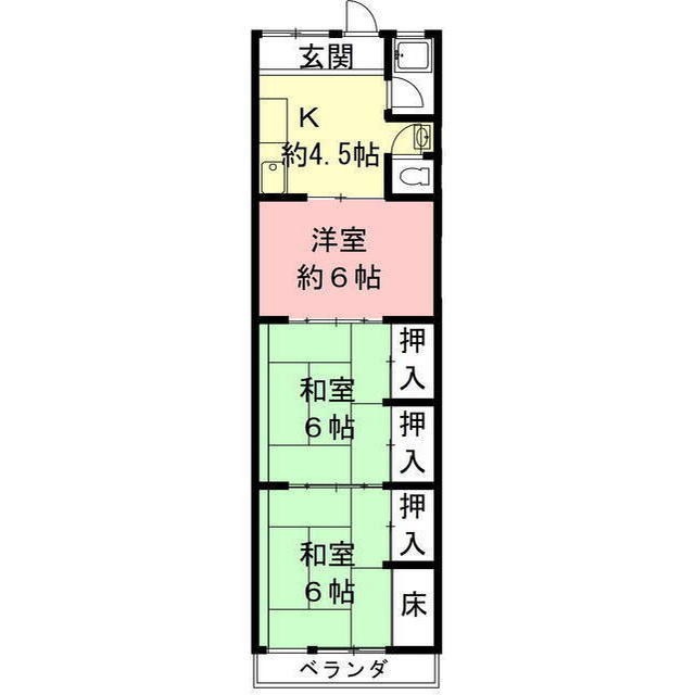 早苗第一ビルの間取り