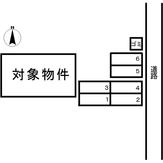 コーポみどりの駐車場