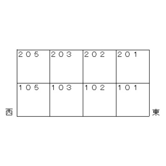 コーポみどりのその他|立面図