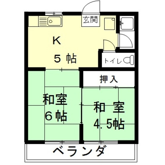 コーポみどりの間取り