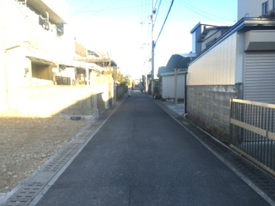 【前面道路含む現地写真】 | 高知市福井町　売り土地