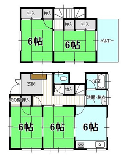 【間取り】 | 戸建　堀江町