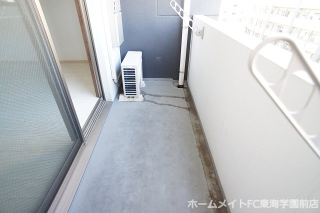 熊本市中央区新屋敷２丁目の賃貸マンションのバルコニー