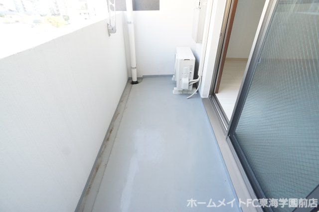 熊本市中央区新屋敷２丁目の賃貸マンションのバルコニー
