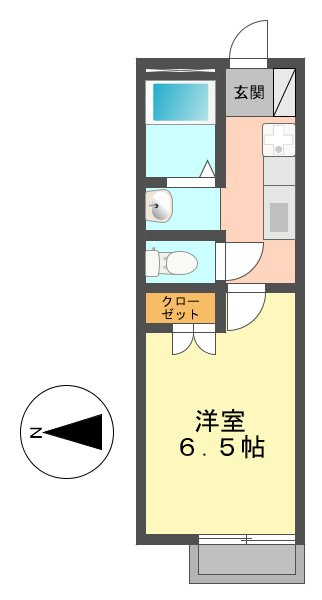 アーカスKⅥ_206号の間取り