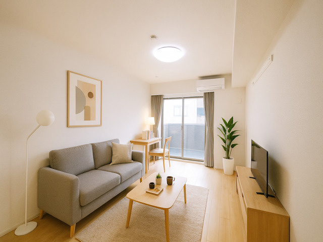 サンセレノ　トレの居間・リビング|CGで家具等を配置したもので家具等は含まれません