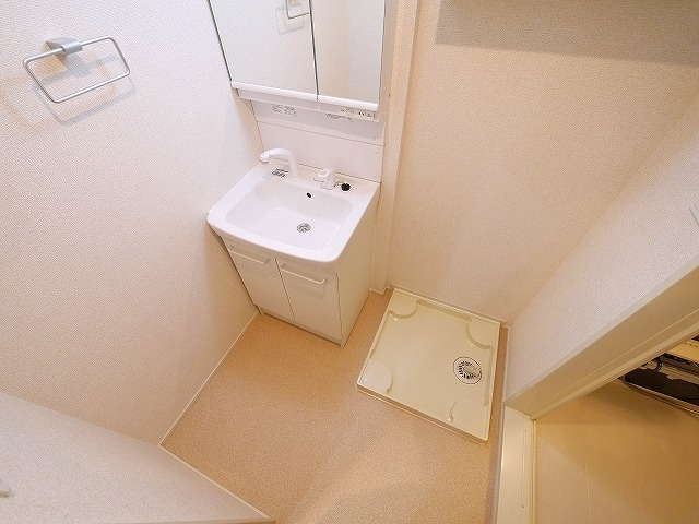 サンセレノ　トレの洗面所|ゆったりとスペースのある洗面所