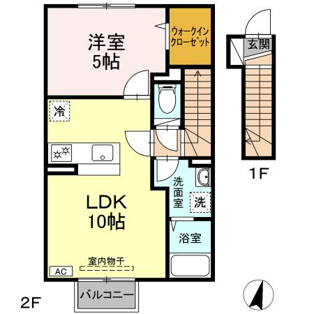 ブランシュールＡの間取り