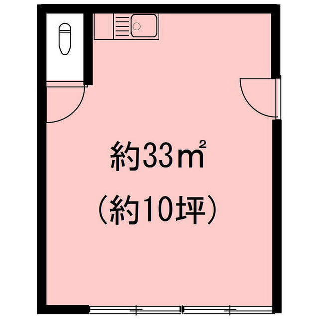 岐阜市清の店舗一部の間取り