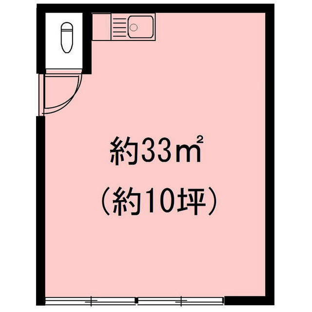 岐阜市清の店舗事務所の間取り