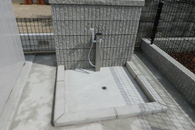 倉敷市真備町箭田のアパートのその他共用部分|ペット用足洗い場