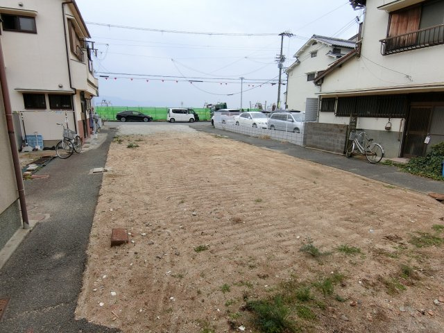 明石市岬町 売土地の展望|北側境界より土地を