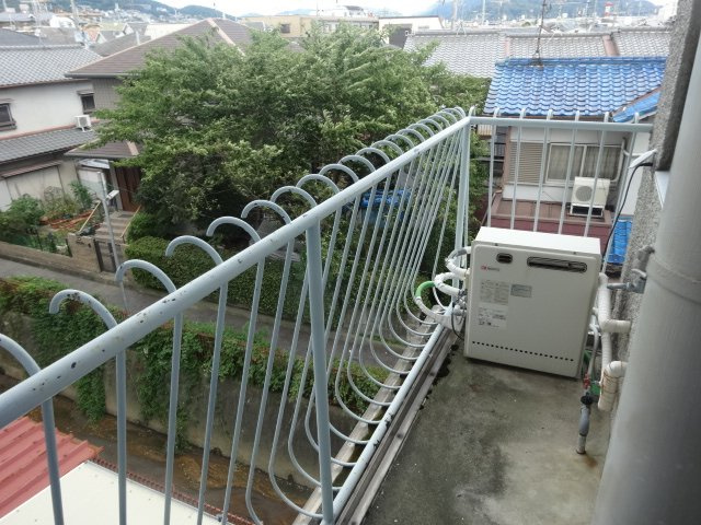 第一中村マンションのバルコニー