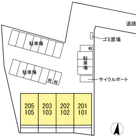 上益城郡益城町大字広崎のアパートのその他共用部分