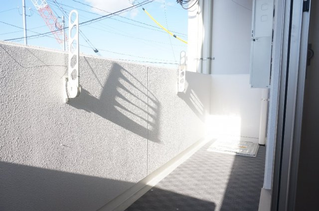 熊本市中央区新屋敷１丁目の賃貸マンションのバルコニー