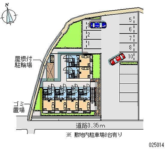 レオパレス新堂の区画図
