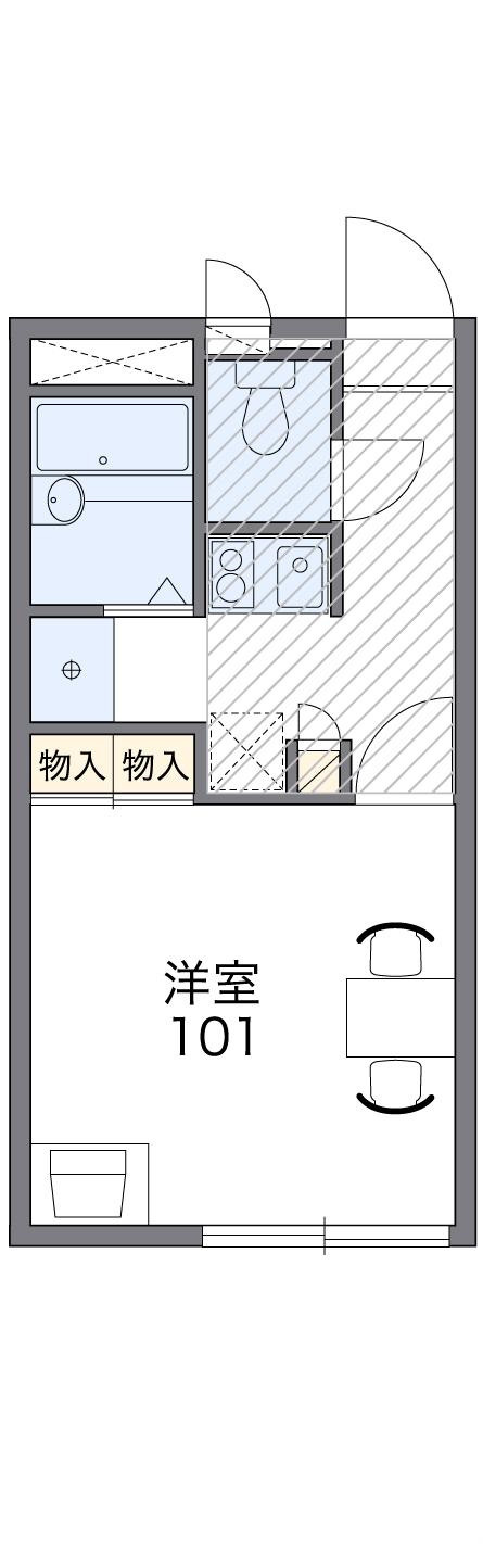 レオパレス新堂の間取り